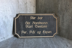 Dørskilt - kr. 490,-